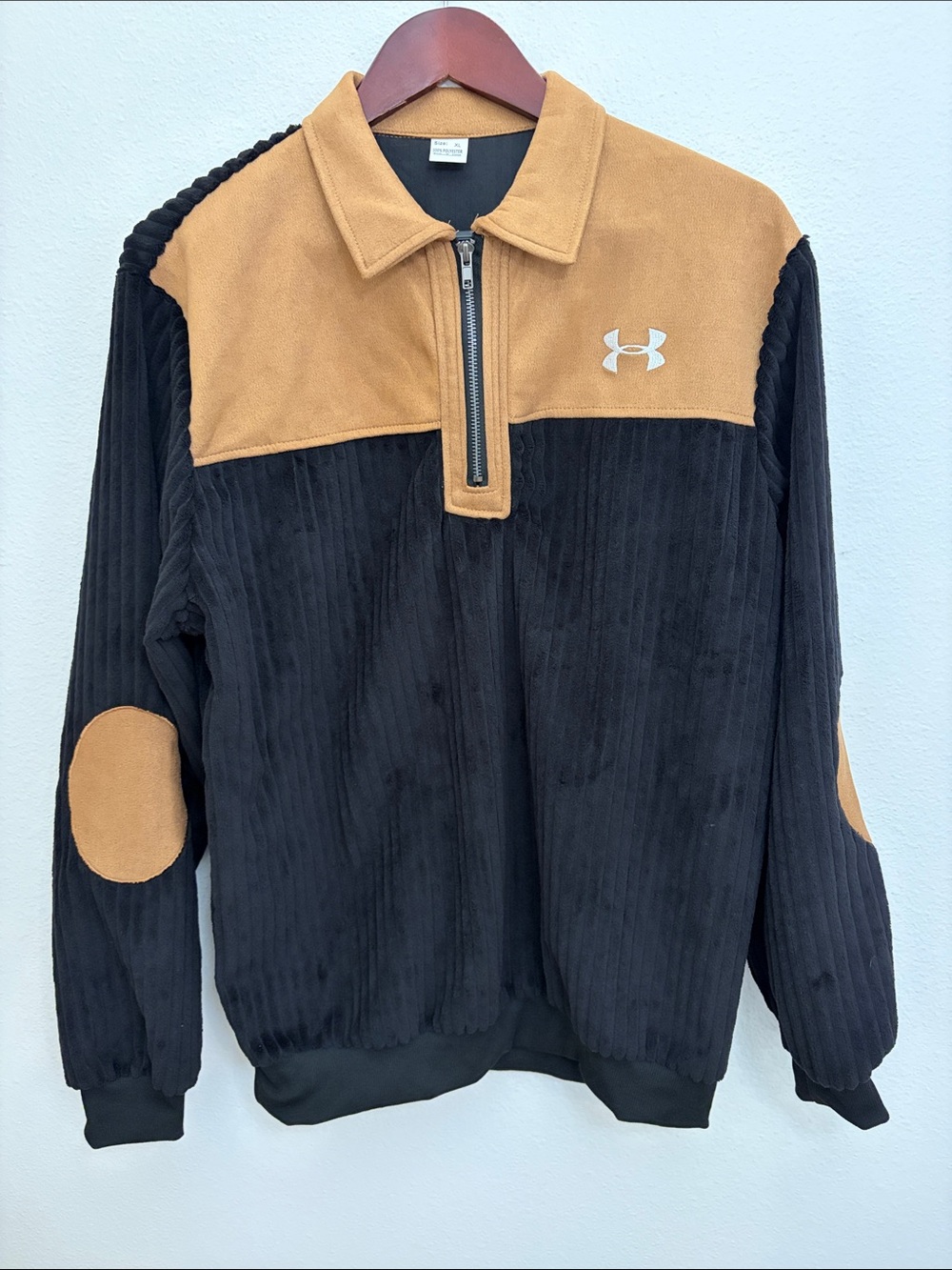 Under Armour Black Tan Half-Zip Pullover